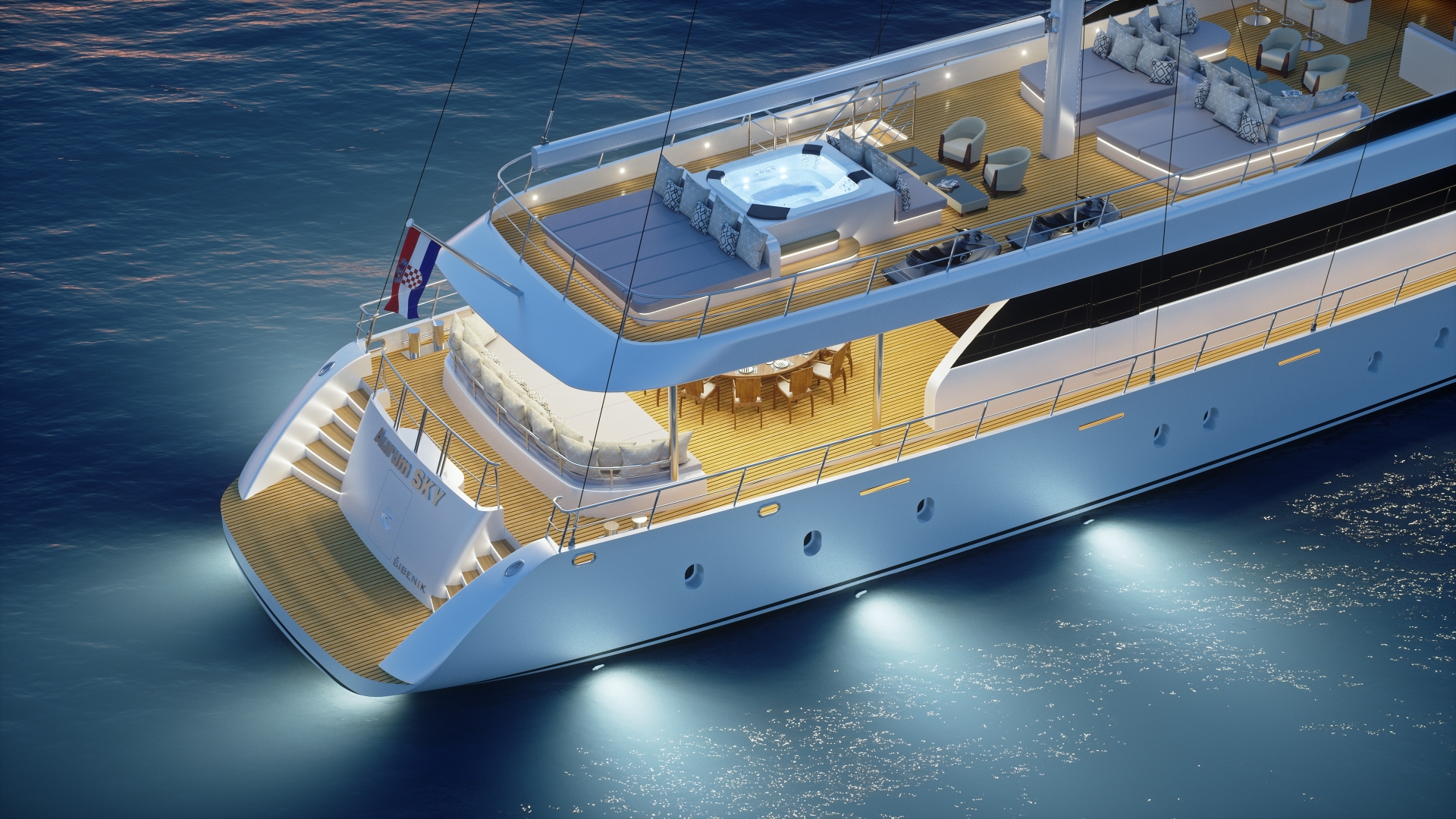 luxus yacht kroatien